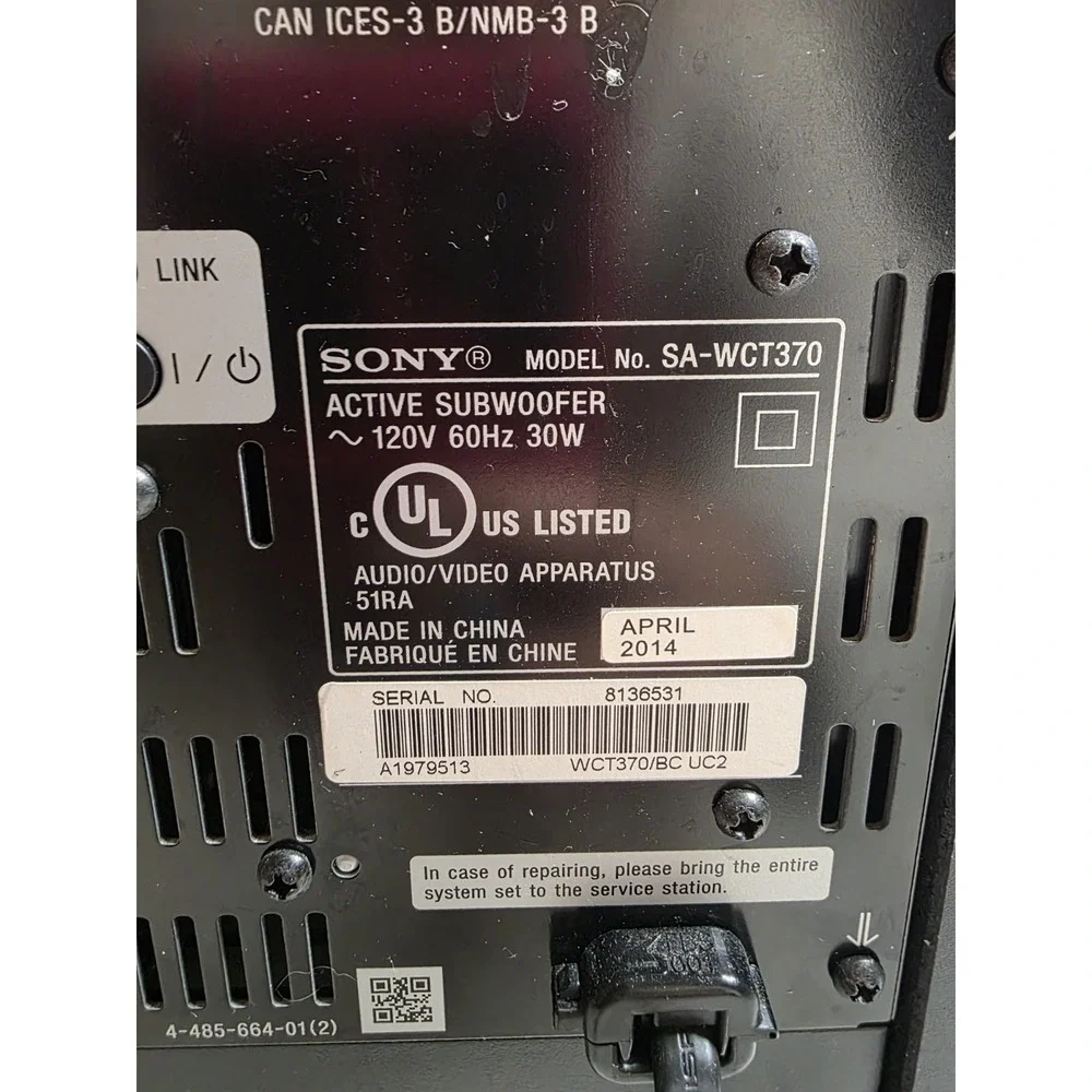 Sony SA-WCT150 Subwoofer + SoundBar SS-CT150 Home Theater System Tested 1DAYSHIP